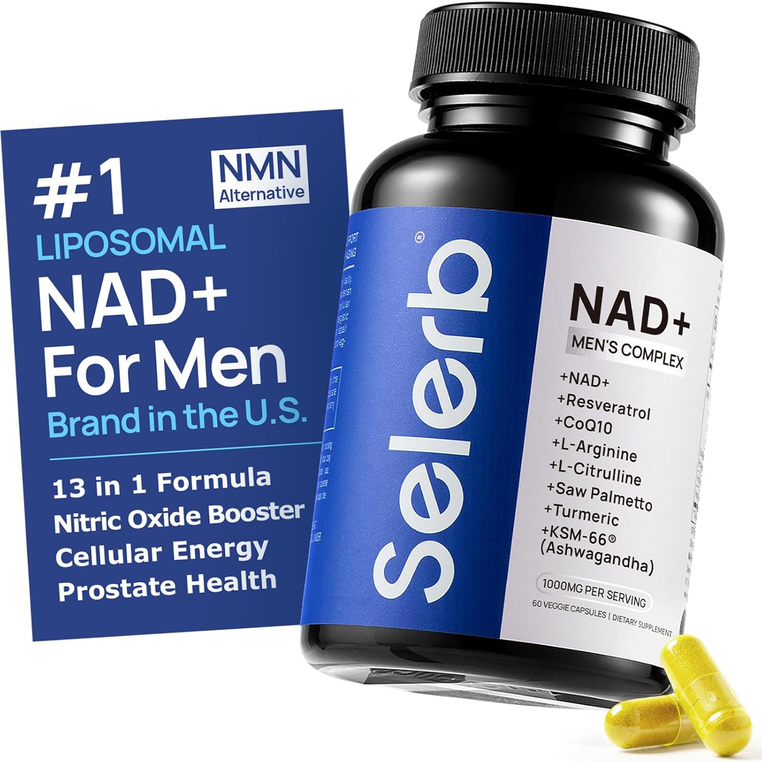 Selerb NAD+ MEN COMPLEX ° Potencia y  vigor, rinde como un Toro