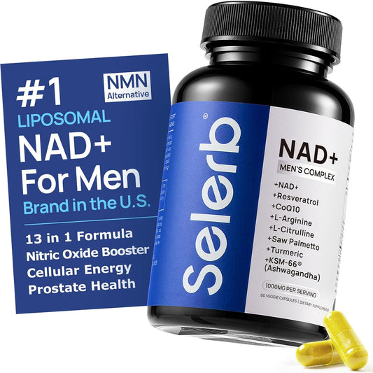 Selerb NAD+ MEN COMPLEX ° Potencia y  vigor, rinde como un Toro